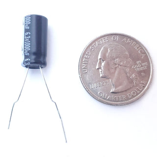 1000uF 6.3 Volt Electrolytic Capacitor