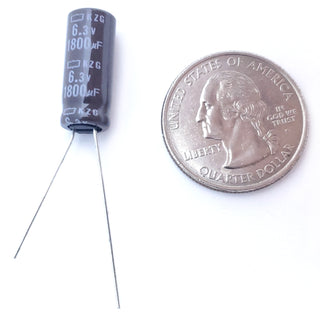 1800uF 6.3 Volt Electrolytic Capacitor
