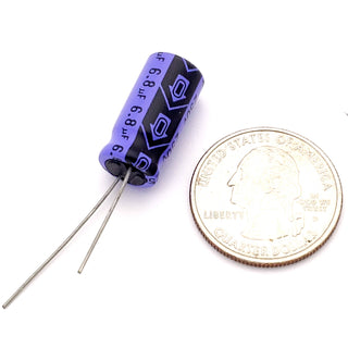 6.8uF 250 Volt Electrolytic Capacitor