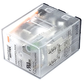 DPDT 24V DC Coil - 5A 277V AC Contacts - Power Relay - Amphenol AM2C05PCLD02400G