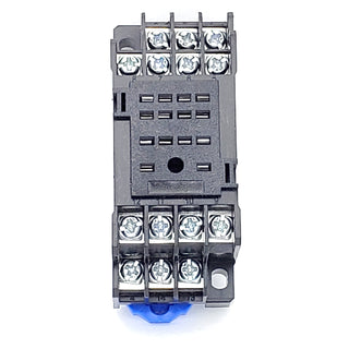 DPDT (3PDT, 4PDT) - Power Relay Socket - Screw Terminal - DIN Rail Mount - 14 Pin
