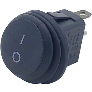 Round Waterproof Rocker Switch 5A 36V (ON-OFF) SPST