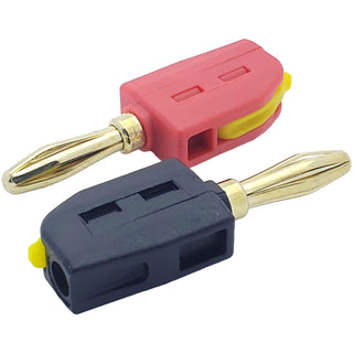 12-24 AWG Snap-Lock Banana Plug Speaker Connectors (2pc)