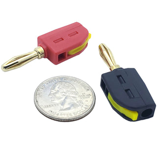 12-24 AWG Snap-Lock Banana Plug Speaker Connectors (2pc)