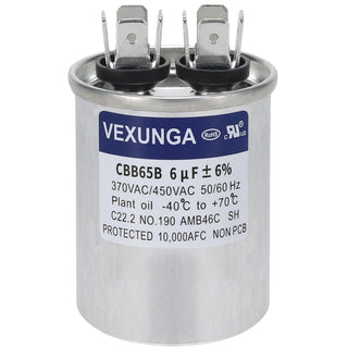 5 MFD 450VAC Motor Run Capacitor