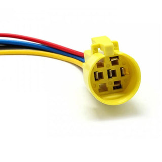 5 Pin Push Button Socket Pigtail - 20AWG