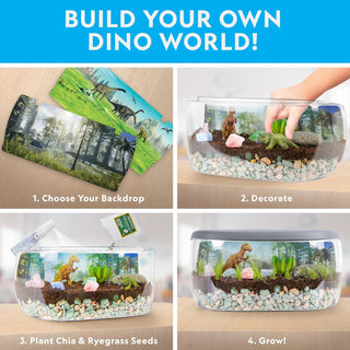 National Geographic Light Up Terrarium Kit With Real Plants & Gemstones