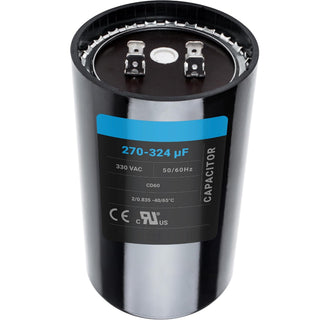 270-324uF 330V AC Motor Run Capacitor (270-324 MFD) (Round Case)