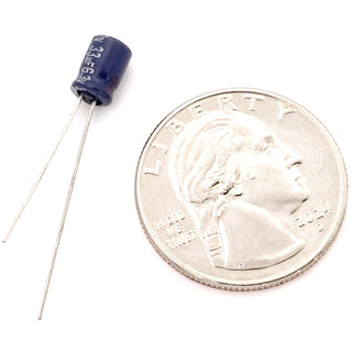 33uF 6.3 Volt Electrolytic Capacitor