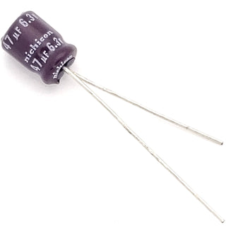 47uF 6.3 Volt Electrolytic Capacitor