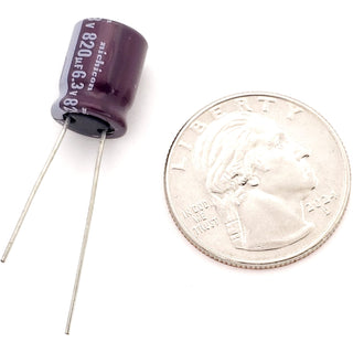 820uF 6.3 Volt Electrolytic Capacitor