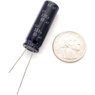 80uF 330 Volt Electrolytic Capacitor