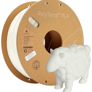Matte Cotton White PLA 3D Printer Filament - 1.75mm - 1kg Spool