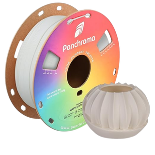 Matte Cotton White PLA 3D Printer Filament - 1.75mm - 1kg Spool