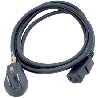 Right Angle (90 degree) 5-15P Plug To IEC C13 Straight - 6Ft 18AWG