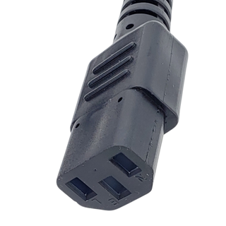 Right Angle (90 degree) 5-15P Plug To IEC C13 Straight - 6Ft 18AWG