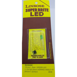 Linrose B4304H5-LED Super Brite LED 5mm LED-GREEN