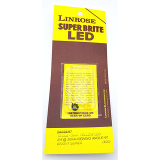 Linrose B4304H7 5mm LED - Yellow - 1PK