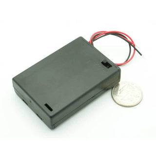 3 AA Enclosed Battery Holder W/Switch