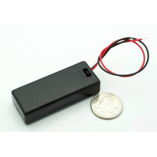 2 AAA Enclosed Battery Holder W/Switch