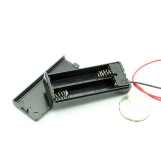 2 AAA Enclosed Battery Holder W/Switch