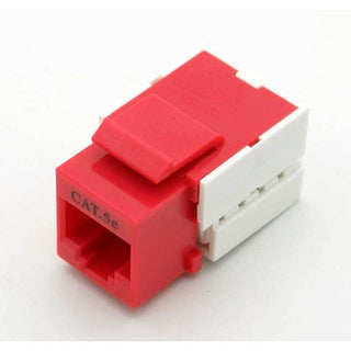 CAT-5 RJ-45 Keystone Jack - Red