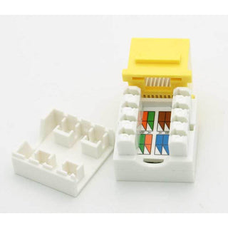 CAT-5 RJ-45 Keystone Jack - Yellow