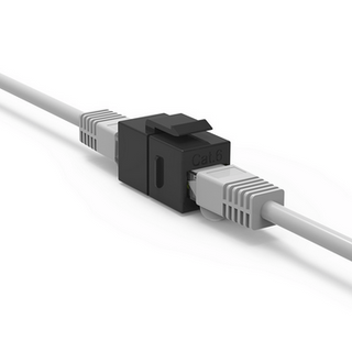 RJ-45 CAT-6 Female - Female Keystone Coupler - Black