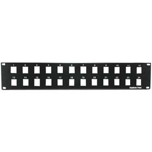 24 Port Blank Keystone Patch Panel - 19" Rack Mount