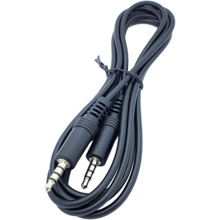 6Ft 3.5mm 4-Pole TRRS Male to Male Audio Cable with Mic