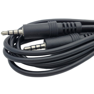 6Ft 3.5mm 4-Pole TRRS Male to Male Audio Cable with Mic