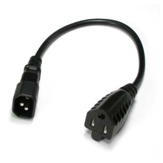 1Ft Power Adapter Cord (C14 to 5-15R)