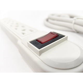 6 Outlet Surge Protector w/1.5' Cord White
