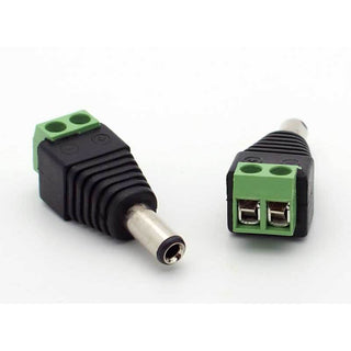 2.1mm DC Power Inline Plug - Solderless w/Screw Terminals