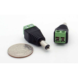 2.1mm DC Power Inline Plug - Solderless w/Screw Terminals