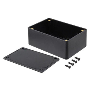 Black Enclosure Box, 4.60 x 3.10 x 1.87 Textured Top