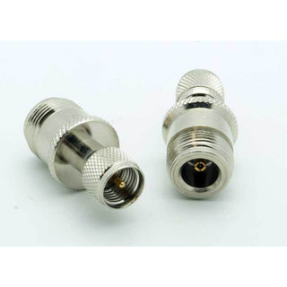 N Female - Mini-UHF Male Adapter