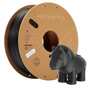 Matte Charcoal Black PLA 3D Printer Filament - 1.75mm - 1kg Spool
