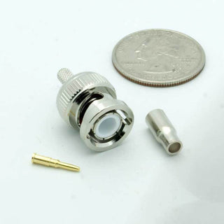 BNC Male 3 Piece Crimp Connector RG-174
