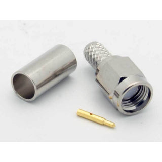 SMA Male 3 Piece Crimp Connector for RG-58