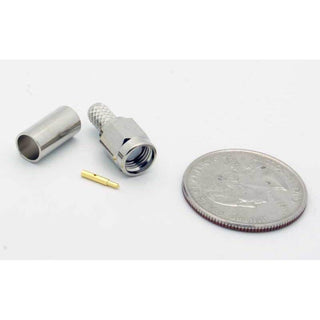 SMA Male 3 Piece Crimp Connector for RG-58