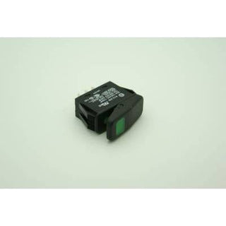 SPST Waterproof Miniature Rocker Switch (On-Off) 20A Green 110V