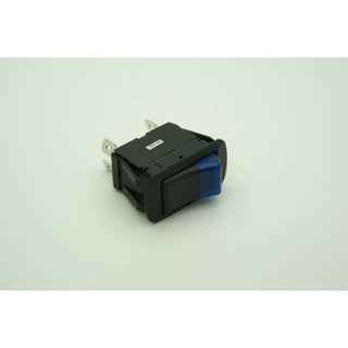 SPST Waterproof Rocker Switch (On - Off) 20A Blue 110V