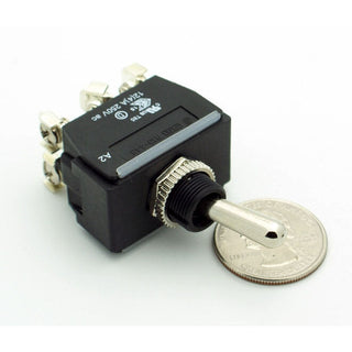 DPDT Waterproof Toggle Switch On-Off-On 16A