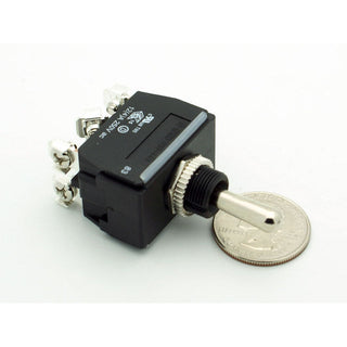 DPDT Waterproof Toggle Switch (On)-Off-(On) 16A