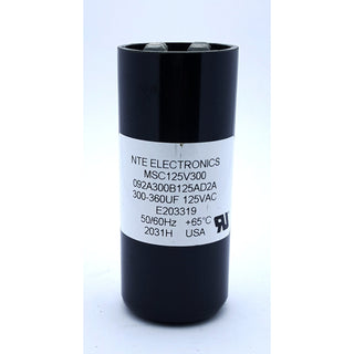 Capacitor Motor Start AC Electrolytic 300-360uf 125vac .250 Inch Quick Connect Terminals