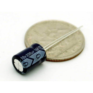 330uF 10 Volt Electrolytic Capacitor