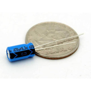 470uF 6.3 Volt Electrolytic Capacitor