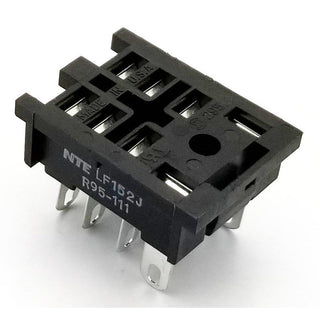 8-Pin Blade Relay Socket - Panel Mount With Solder Terminals