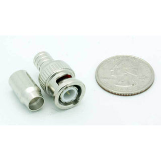 BNC Male 2 Piece Crimp Connector for RG-6